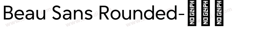 Beau Sans Rounded字体转换